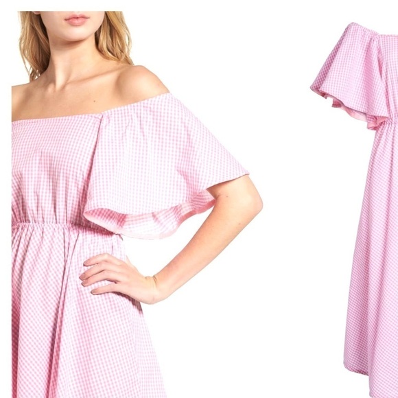 STYLEKEEPERS•Daisy chains off shoulder dress - Picture 3 of 8